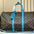 Louis Vuitton Keepall Bandouliere 50 Bag LV M12629 Monogram Light Blue