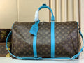 Louis Vuitton Keepall Bandouliere 50 Bag LV M12629 Monogram Light Blue