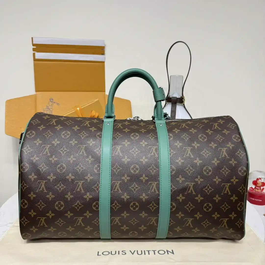 Louis Vuitton Keepall Bandouliere 50 Bag LV M12630 Monogram Green