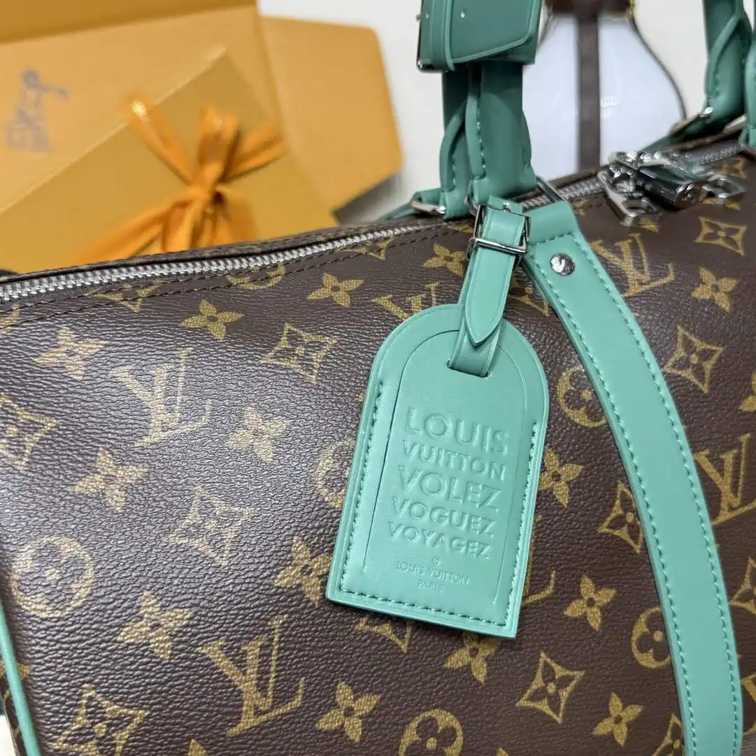 Louis Vuitton Keepall Bandouliere 50 Bag LV M12630 Monogram Green