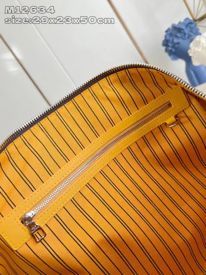 Louis Vuitton Keepall Bandouliere 50 Bag LV M12634 Monogram Yellow