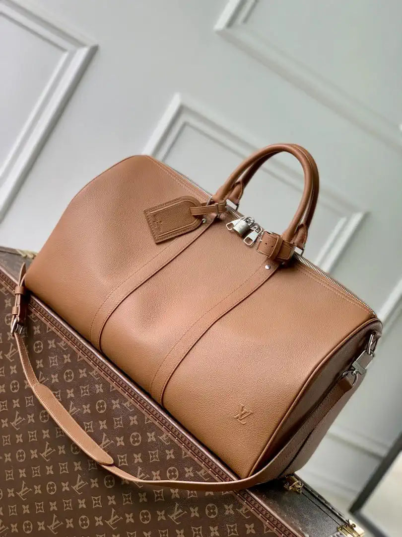 Louis Vuitton Keepall Bandouliere 50 Bag LV M26065 Brown