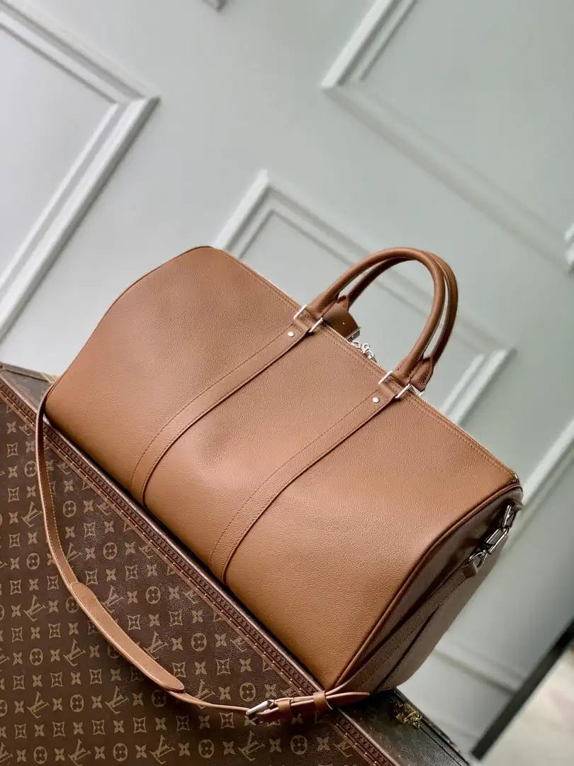 Louis Vuitton Keepall Bandouliere 50 Bag LV M26065 Brown