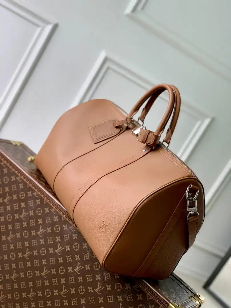 Louis Vuitton Keepall Bandouliere 50 Bag LV M26065 Brown