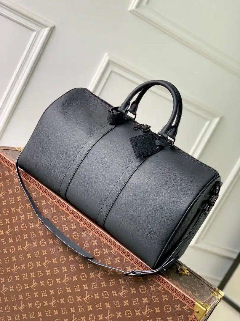 Louis Vuitton Keepall Bandouliere 50 Bag LV M26118 Black