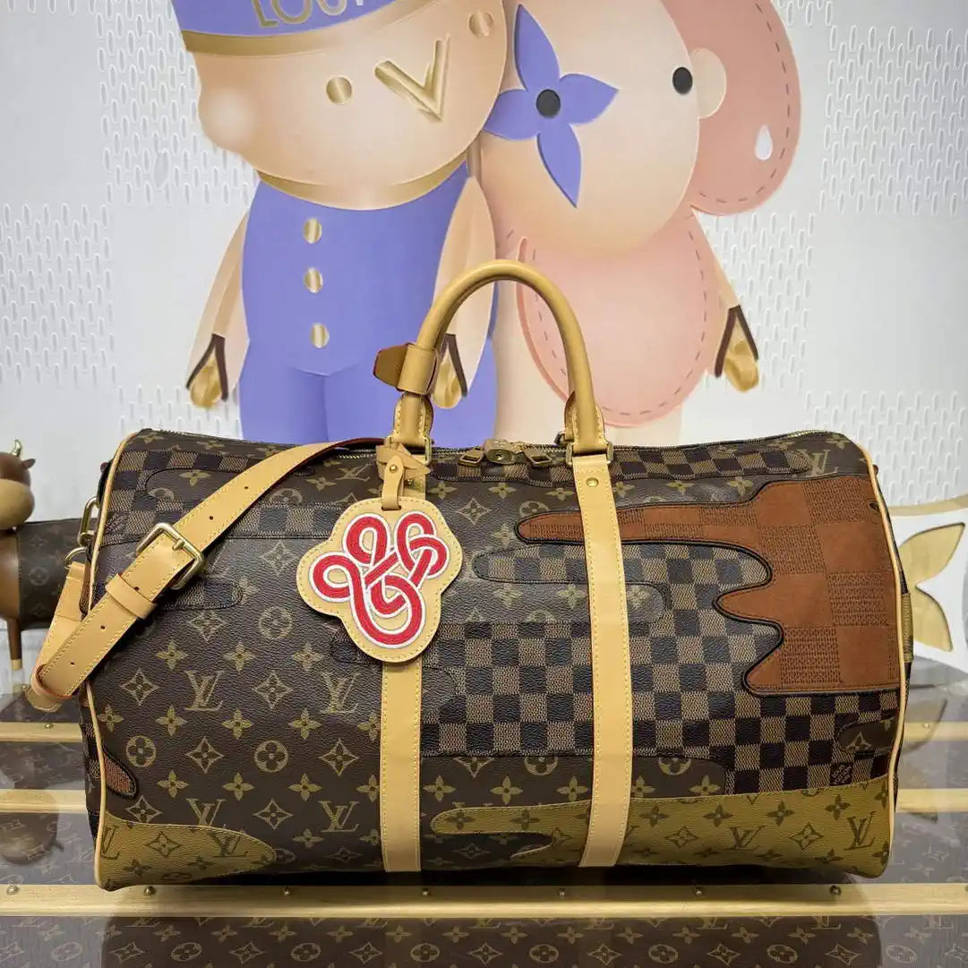 Louis Vuitton Keepall Bandouliere 50 Bag LV M26119 Monogram Brown