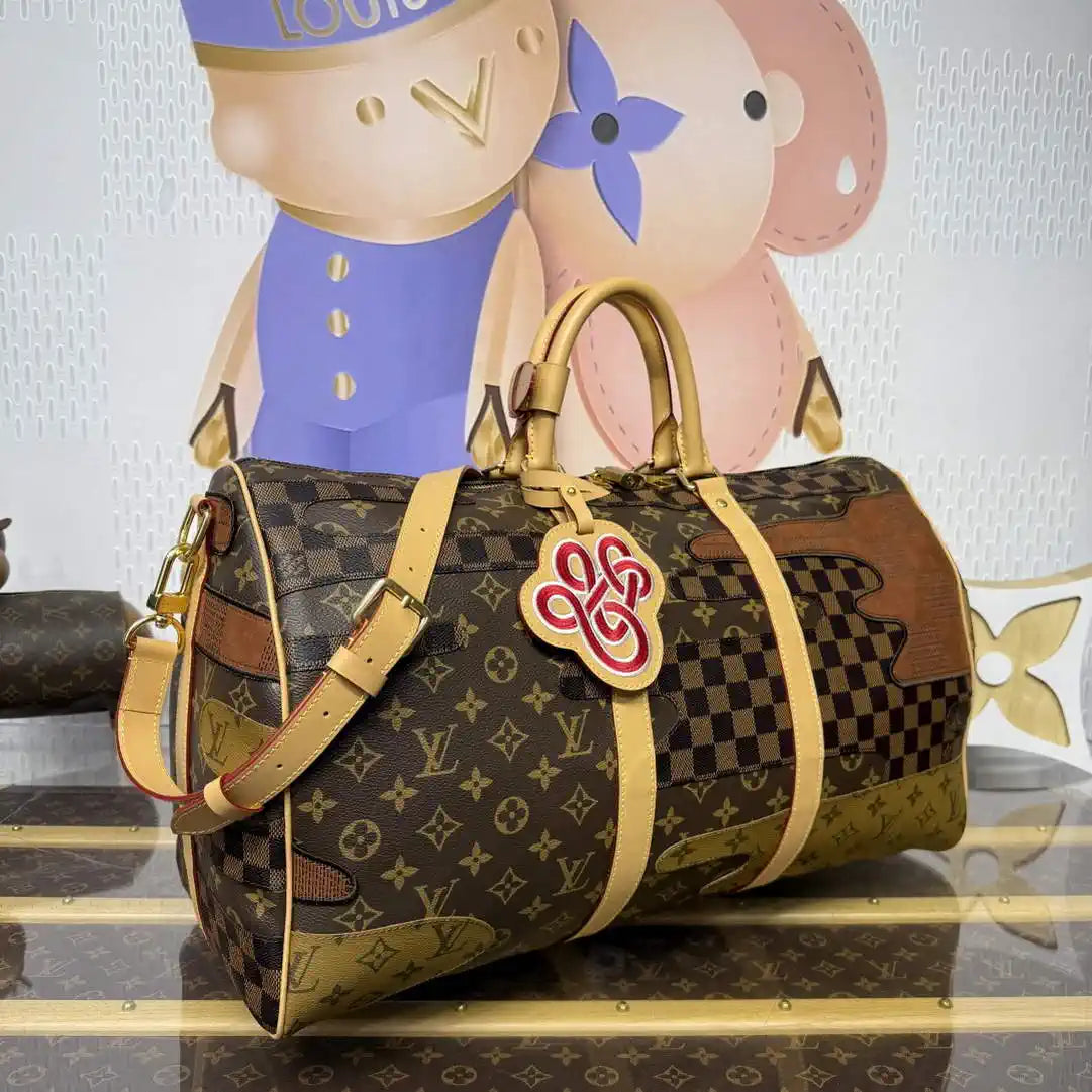 Louis Vuitton Keepall Bandouliere 50 Bag LV M26119 Monogram Brown