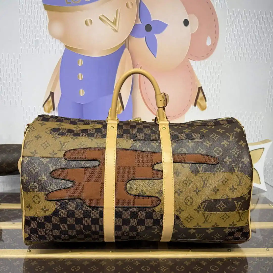 Louis Vuitton Keepall Bandouliere 50 Bag LV M26119 Monogram Brown