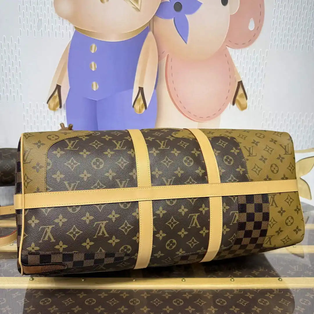 Louis Vuitton Keepall Bandouliere 50 Bag LV M26119 Monogram Brown