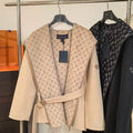 Louis Vuitton LV 1A4PE6 Short Hooded Wrap Coat L55766