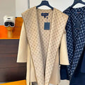 Louis Vuitton LV 1A4PE6 Women's Hooded Wrap Coat L55763