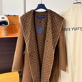 Louis Vuitton LV 1A4PE6 Women's Hooded Wrap Coat L55764