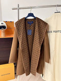 Louis Vuitton LV 1A4PE6 Women's Hooded Wrap Coat L55764