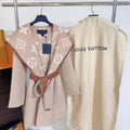 Louis Vuitton LV 1A4PE6 Women's Hooded Wrap Coat L55765
