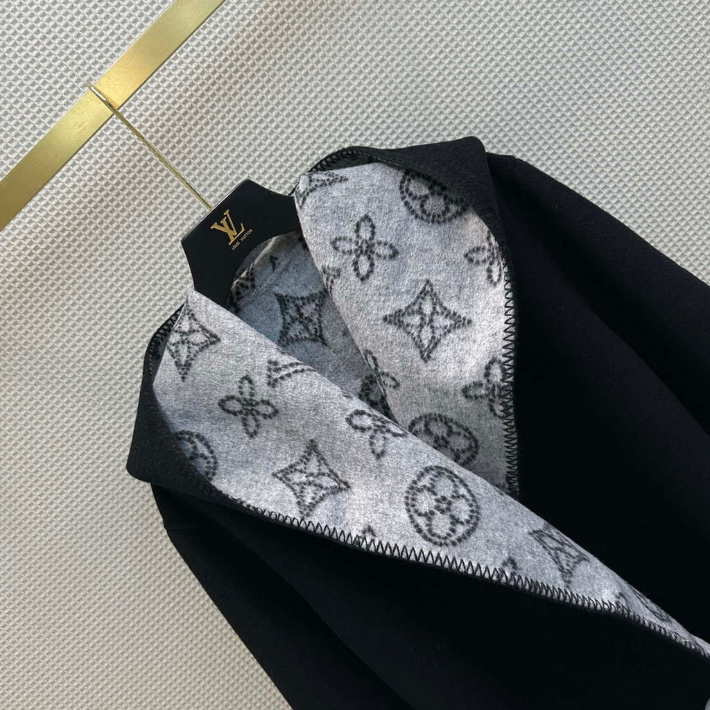 Louis Vuitton LV 1A9LDF Women's Reversible Mahina Monogram Wrap Coat L55745