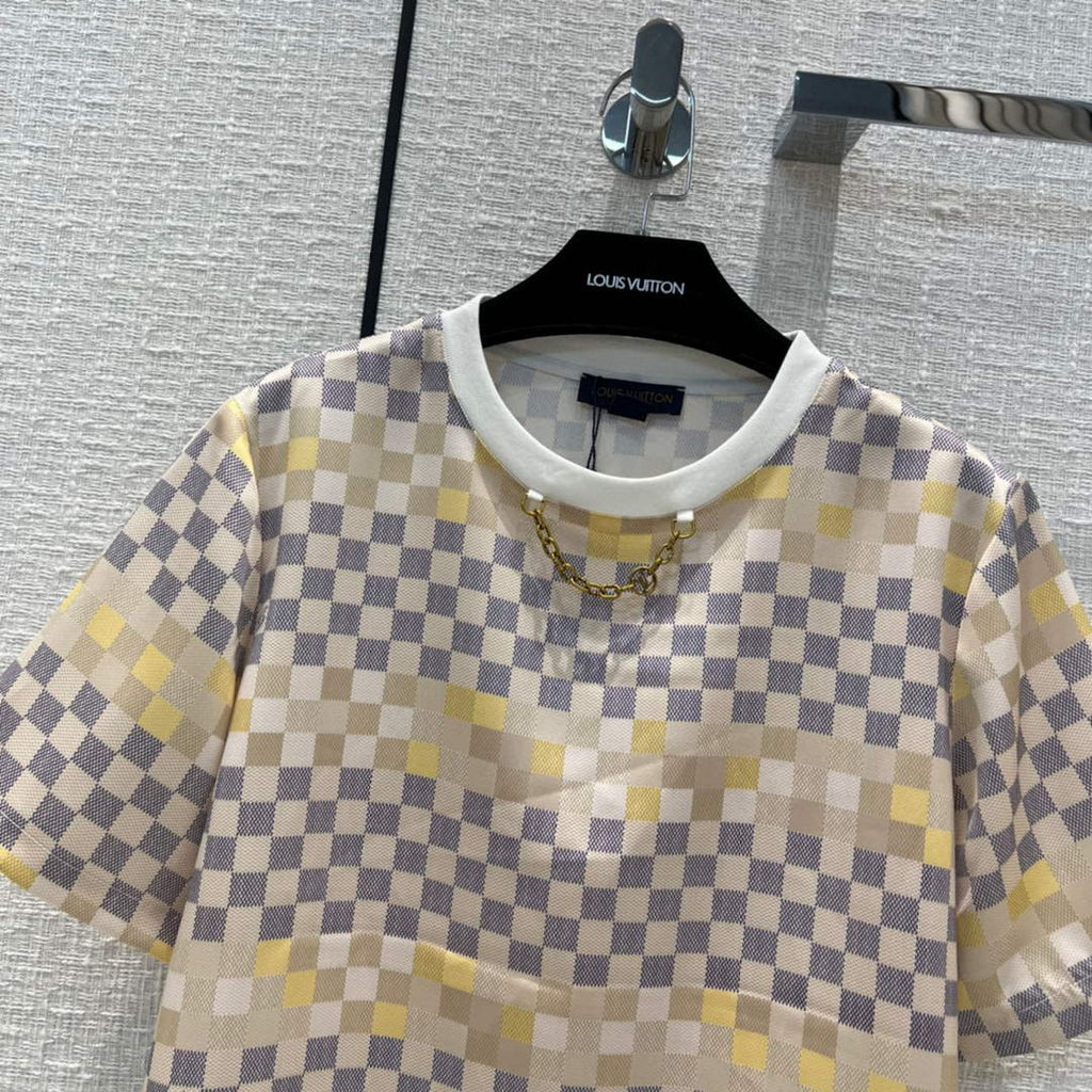 Louis Vuitton LV 1A9XPQ Pixel Damier T-shirt L88036