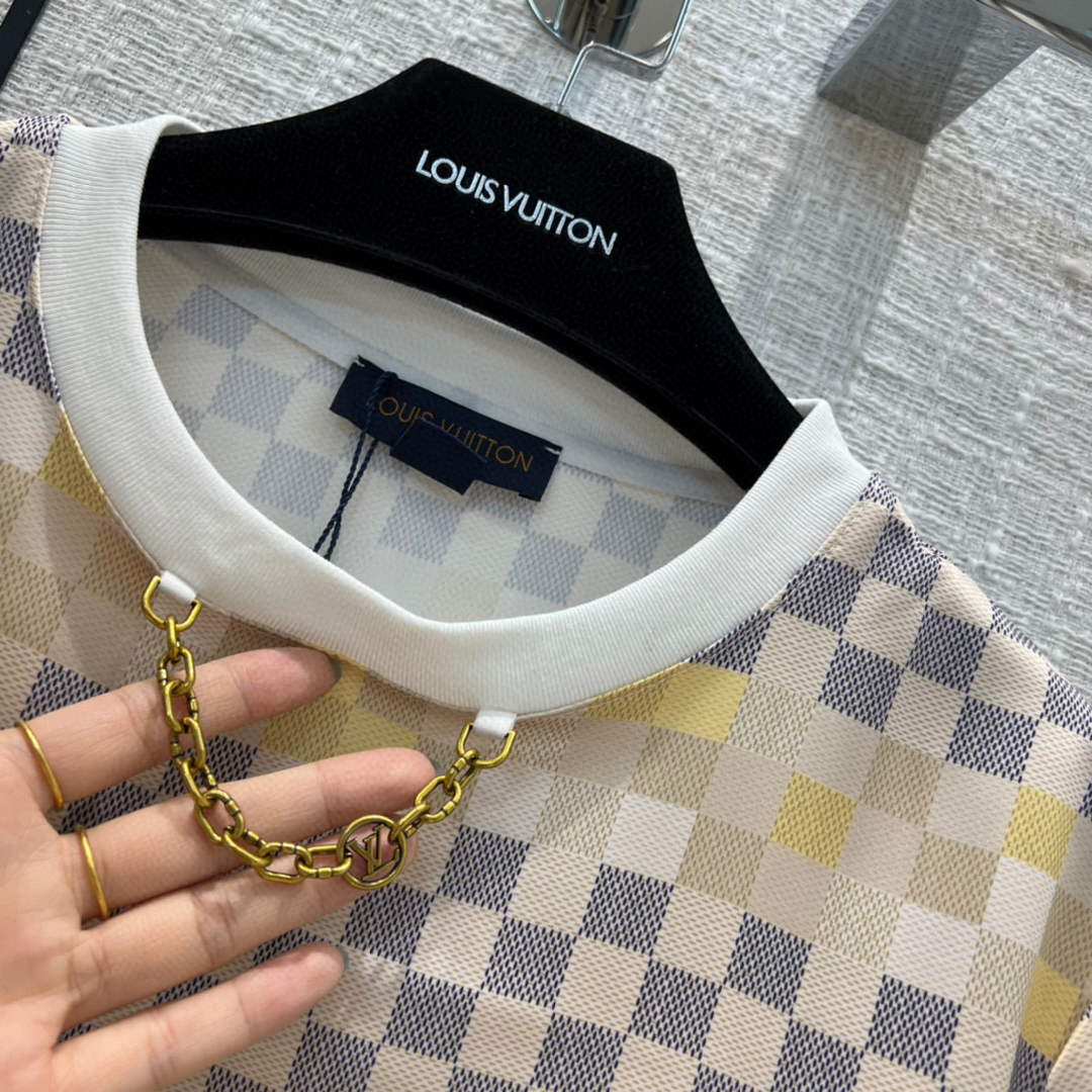 Louis Vuitton LV 1A9XPQ Pixel Damier T-shirt L88036