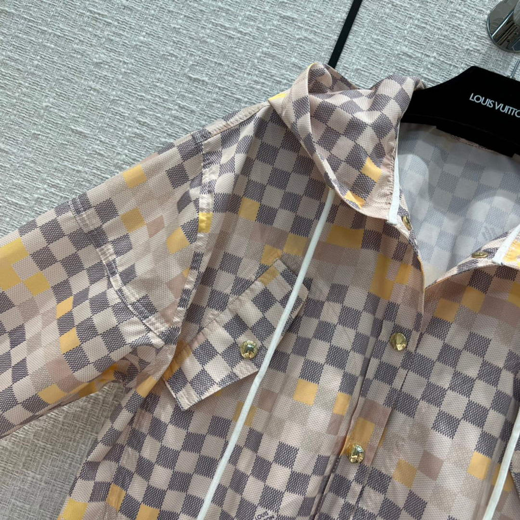 Louis Vuitton LV 1AA82V Pixel Damier Parka L88033