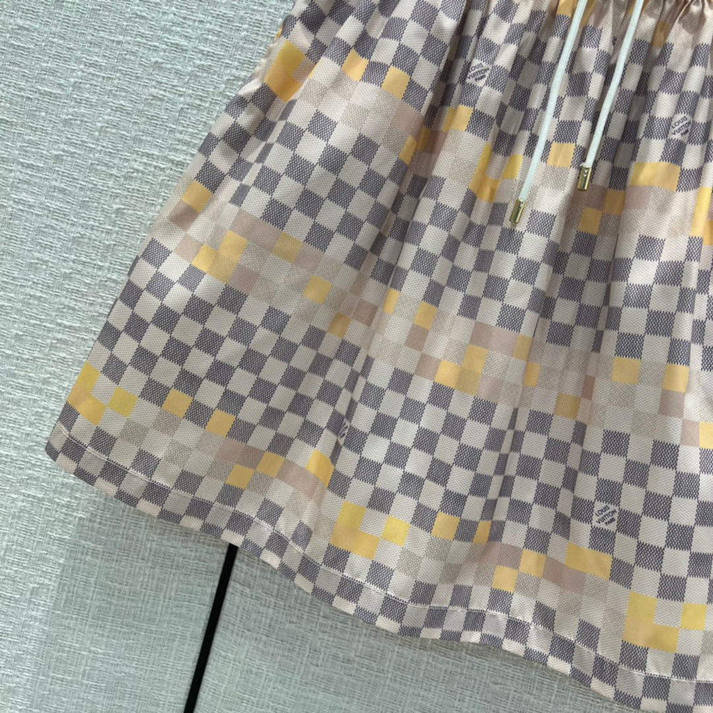 Louis Vuitton LV 1AA833 Pixel Damier Skirt L88035
