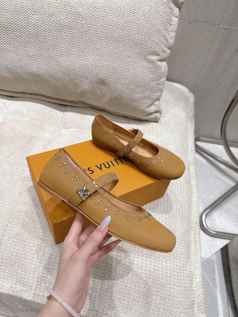 Louis Vuitton LV 1AIBWJ Romy Flat Ballerina Shoes L66312