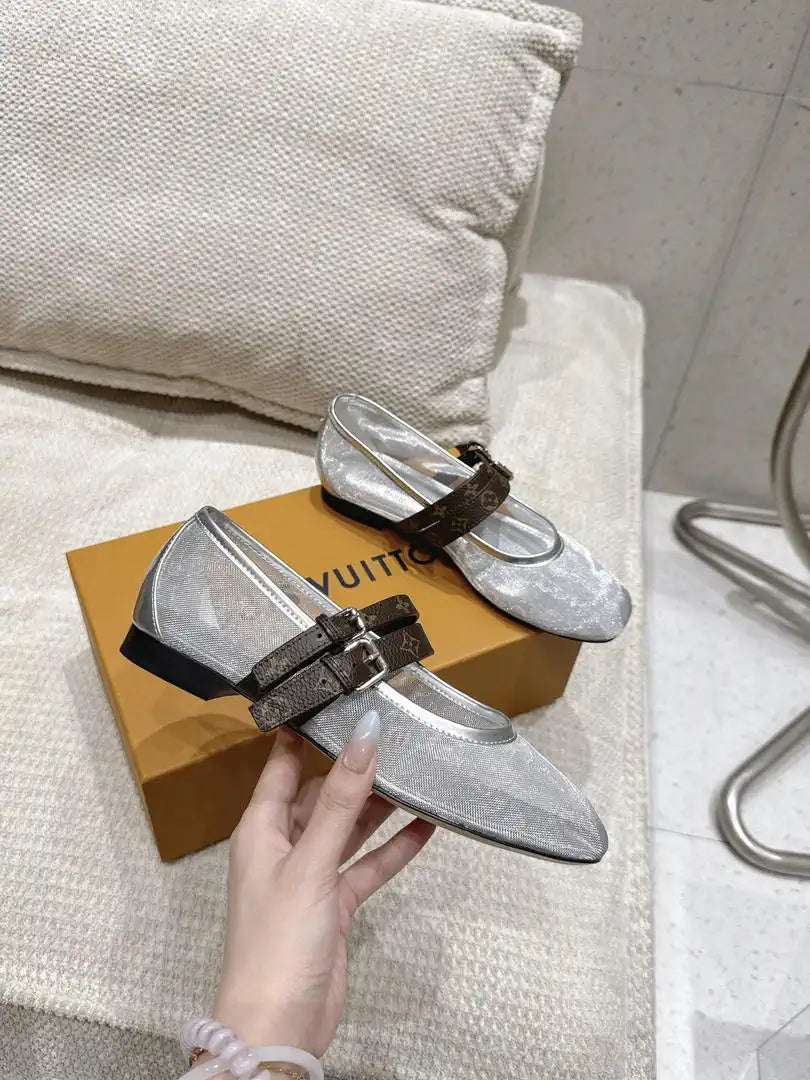 Louis Vuitton LV 1AIBWJ Romy Flat Ballerina Shoes L66317