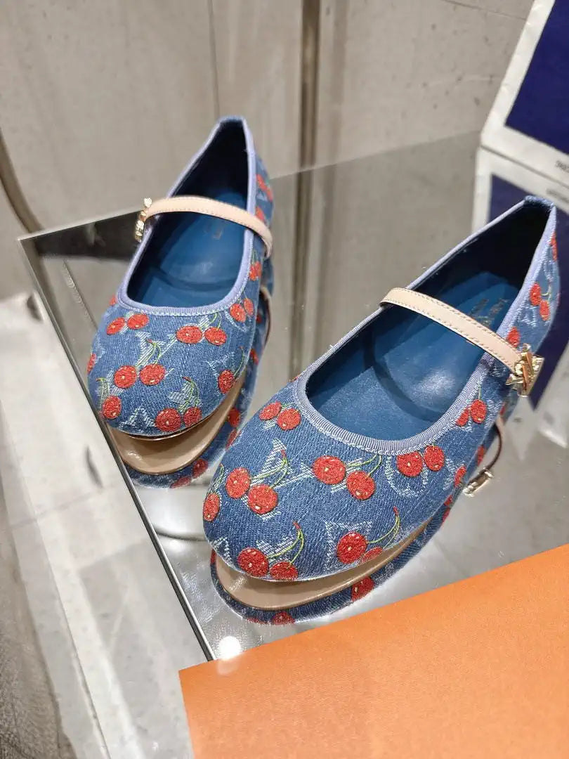 Louis Vuitton LV 1AIBWJ Romy Flat Ballerina Shoes L66318