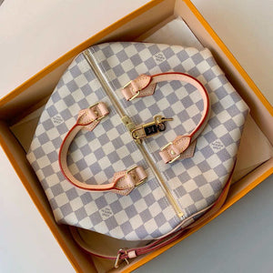 Louis Vuitton N41373 LV Speedy 30 Bag Damier Azur Canvas - Default Title - View 4