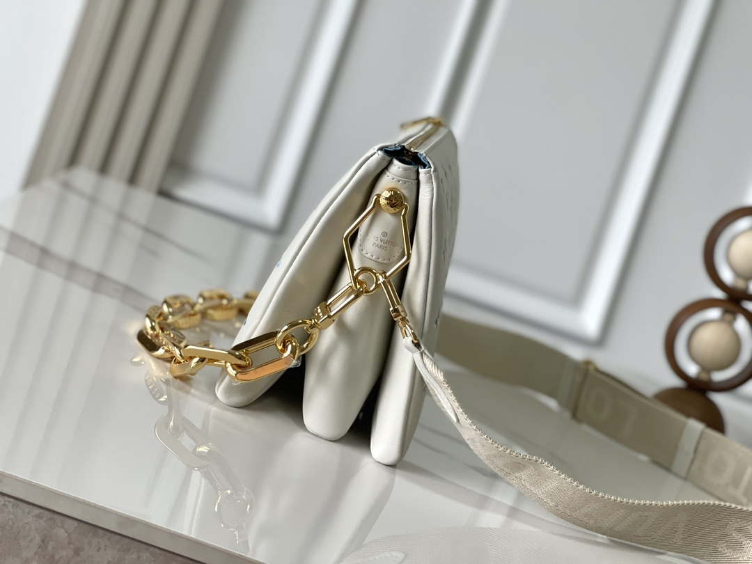 Louis Vuitton LV M11225 Coussin PM Handbag lambskin White and Blue - Default Title - View 2