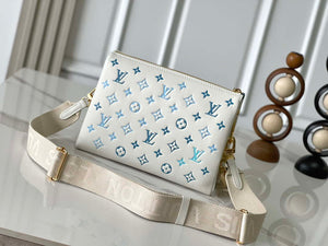 Louis Vuitton LV M11225 Coussin PM Handbag lambskin White and Blue - Default Title - View 3
