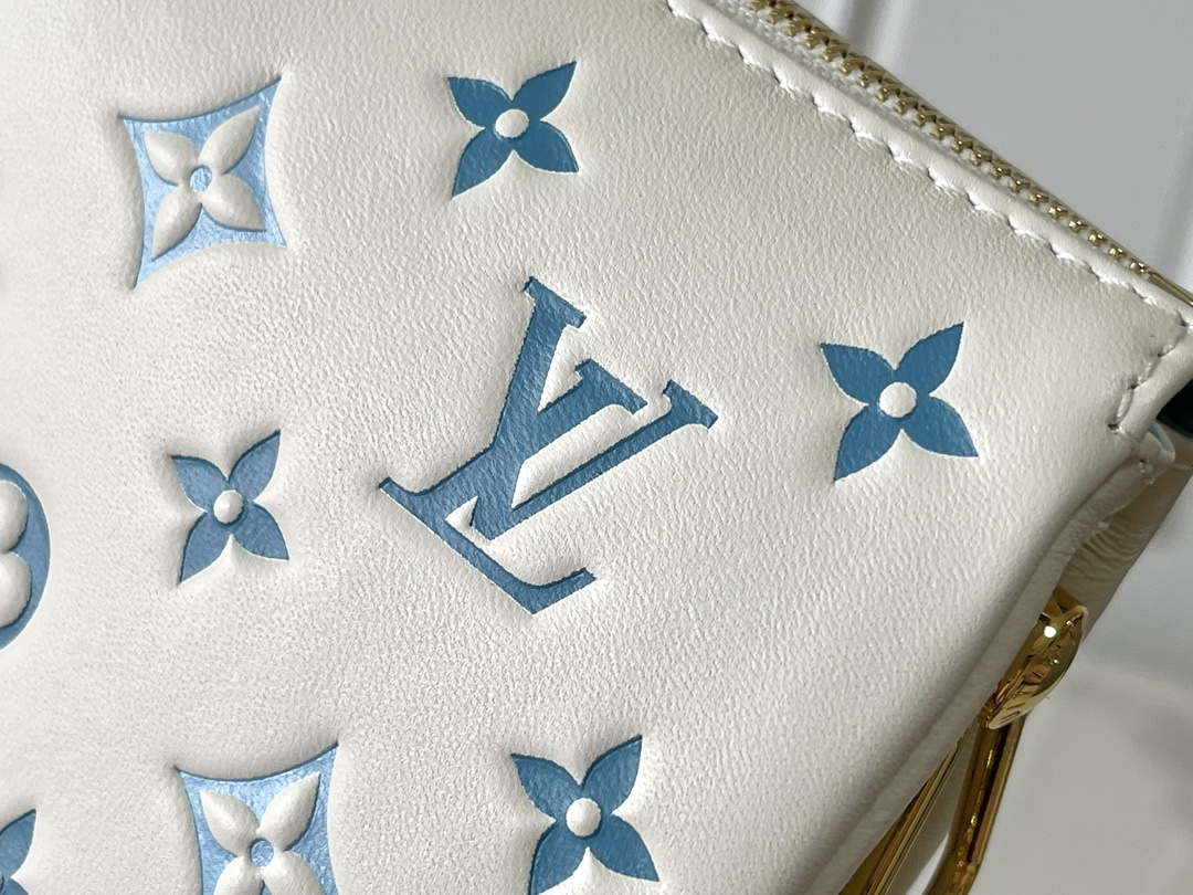Louis Vuitton LV M11225 Coussin PM Handbag lambskin White and Blue - Default Title - View 7