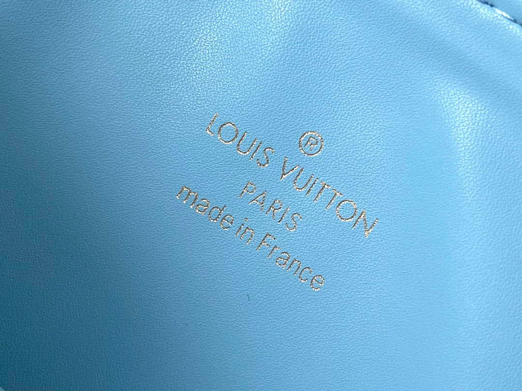 Louis Vuitton LV M11225 Coussin PM Handbag lambskin White and Blue