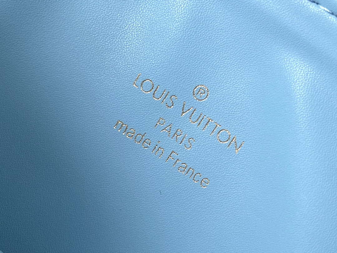 Louis Vuitton LV M11225 Coussin PM Handbag lambskin White and Blue