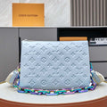 Louis Vuitton LV M11436 Coussin PM Handbag lambskin Washed Blue - Default Title - View 1