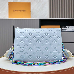 Louis Vuitton LV M11436 Coussin PM Handbag lambskin Washed Blue - Default Title - View 1