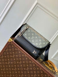 Louis Vuitton LV M12681 Pulse Messenger Monogram Leather Black and Green