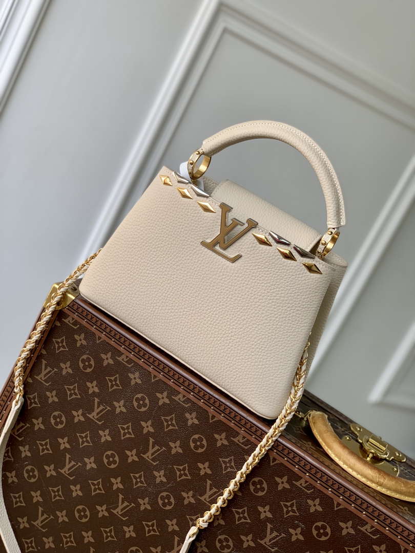 Louis Vuitton LV M12751 Capucines BB Handbag Apricot - Default Title - View 2