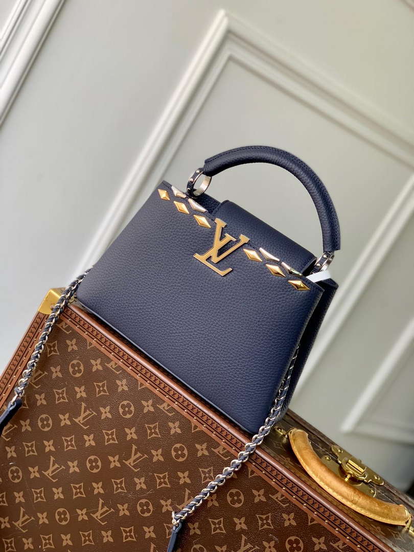 Louis Vuitton LV M12751 Capucines BB Handbag Blue - Default Title - View 1