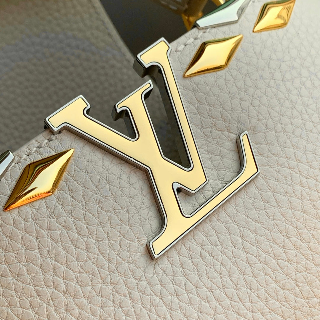 Louis Vuitton LV M12751 Capucines MM Handbag Apricot - Default Title - View 6