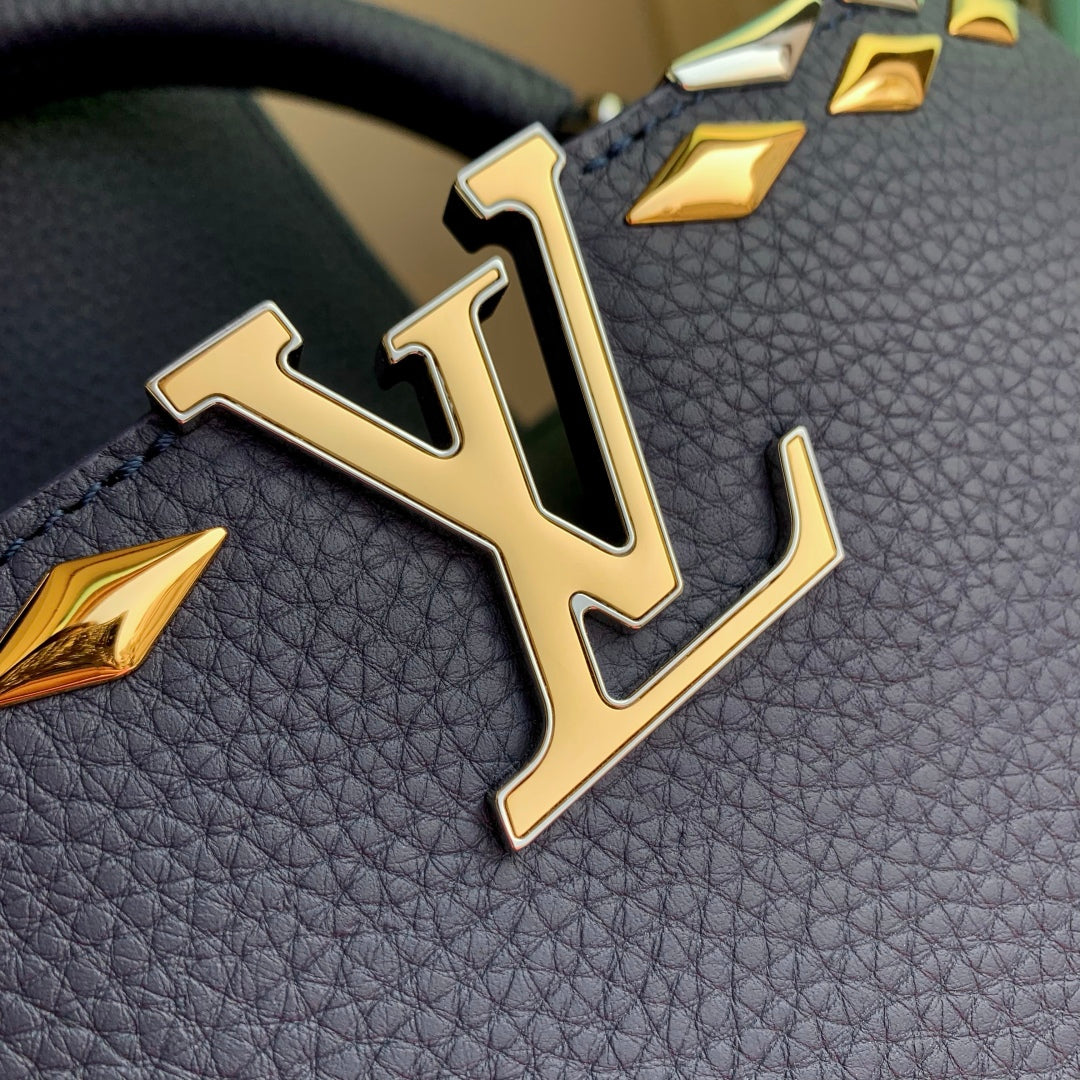 Louis Vuitton LV M12751 Capucines MM Handbag Blue