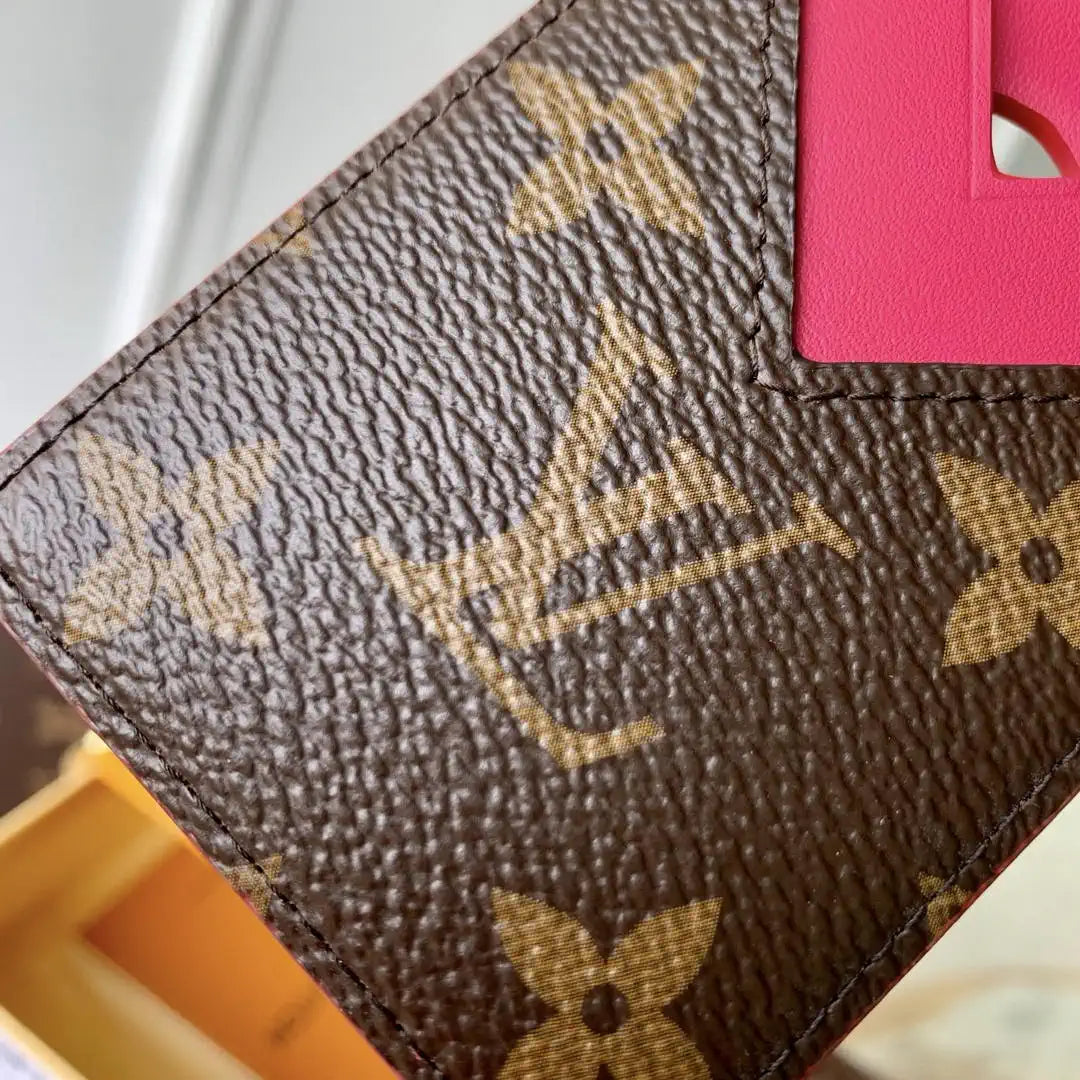 Louis Vuitton LV M12851 Magnetic Card Holder Pondichery Pink