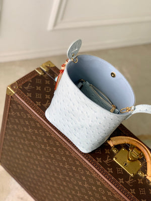 Louis Vuitton LV M12925 All In BB Bag Blue Ostrich Pattern - Default Title - View 11