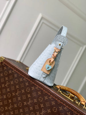 Louis Vuitton LV M12925 All In BB Bag Blue Ostrich Pattern - Default Title - View 2