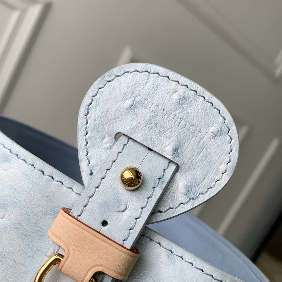 Louis Vuitton LV M12925 All In BB Bag Blue Ostrich Pattern - Default Title - View 9