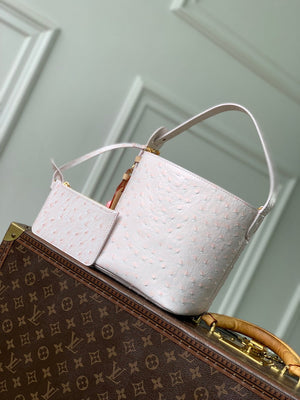 Louis Vuitton LV M12925 All In BB Bag Pink Ostrich Pattern - Default Title - View 1