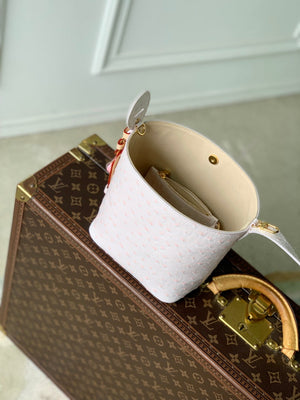 Louis Vuitton LV M12925 All In BB Bag Pink Ostrich Pattern - Default Title - View 12
