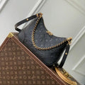 Louis Vuitton LV M12930 Boulogne PM Bag Monogram Empreinte Leather Black