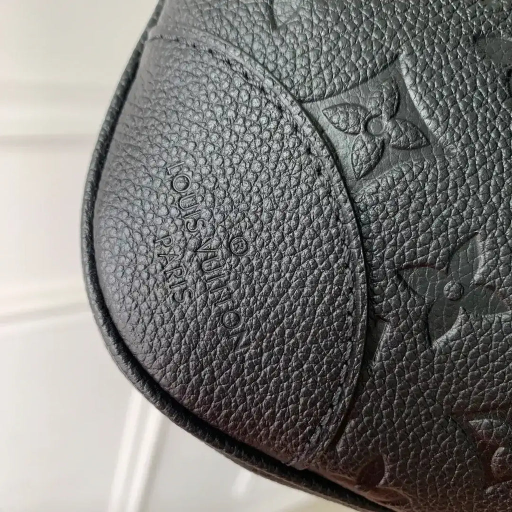 Louis Vuitton LV M12930 Boulogne PM Bag Monogram Empreinte Leather Black