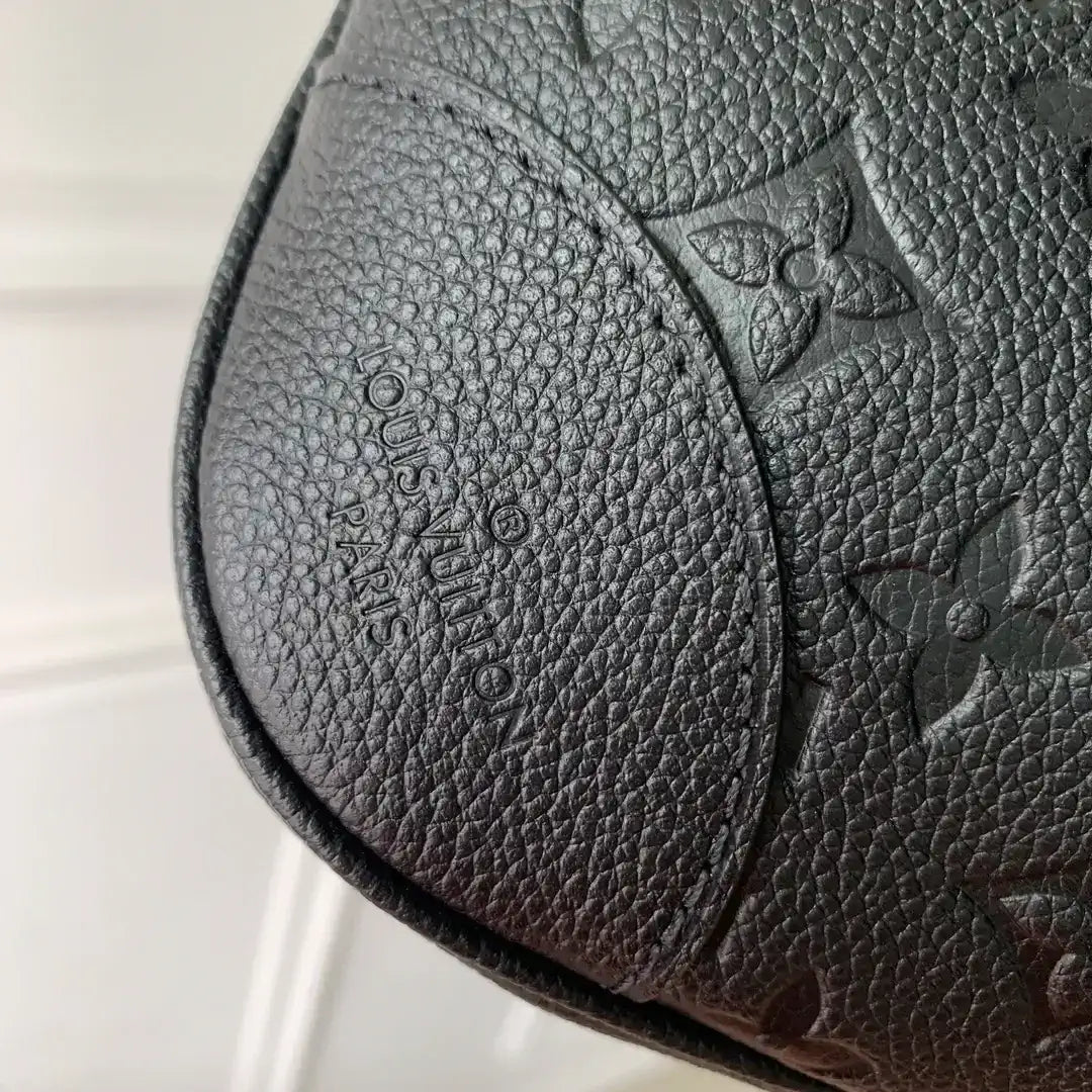 Louis Vuitton LV M12930 Boulogne PM Bag Monogram Empreinte Leather Black