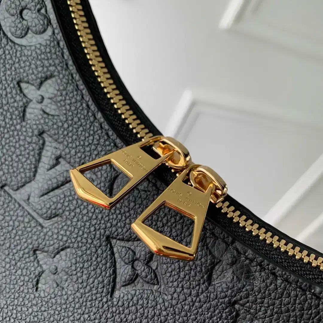 Louis Vuitton LV M12930 Boulogne PM Bag Monogram Empreinte Leather Black