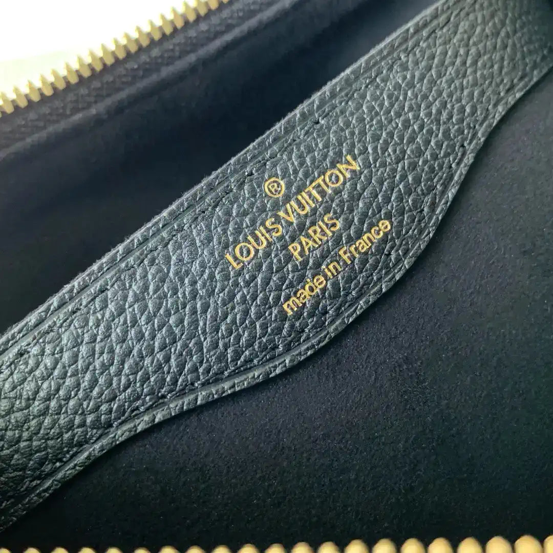 Louis Vuitton LV M12930 Boulogne PM Bag Monogram Empreinte Leather Black